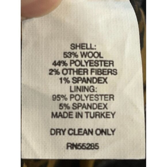 Express Wool Shorts 10 Gray Cuffed Y2K Preppy Academia Leopard Print 80s Classic - Picture 13 of 16